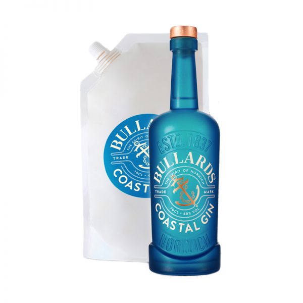 Bullards Coastal Gin Bottle & Refill Pouch