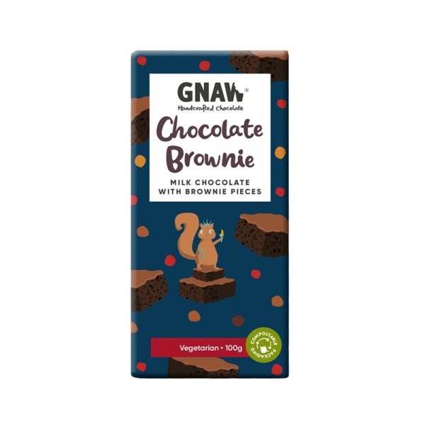 Gnaw Chocolate Brownie Milk Chocolate Bar