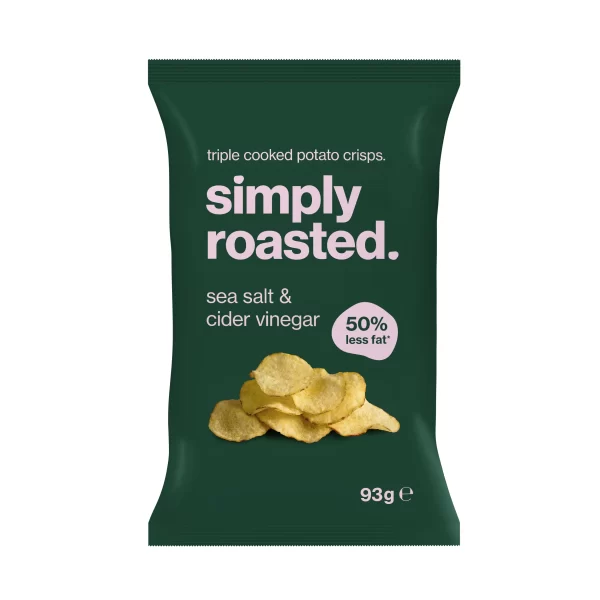 Simply Roasted Sea Salt And Cider Vinegar Crisps – Large