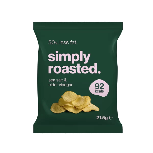 Simply Roasted Sea Salt And Cider Vinegar Crisps – Small