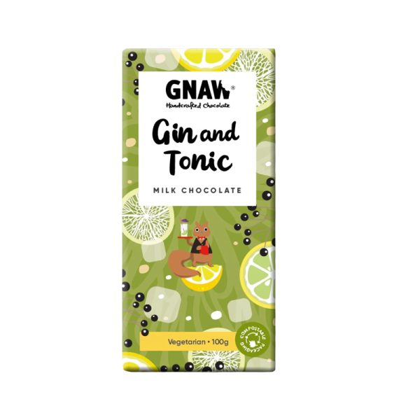 Gnaw Gin & Tonic Milk Chocolate Bar